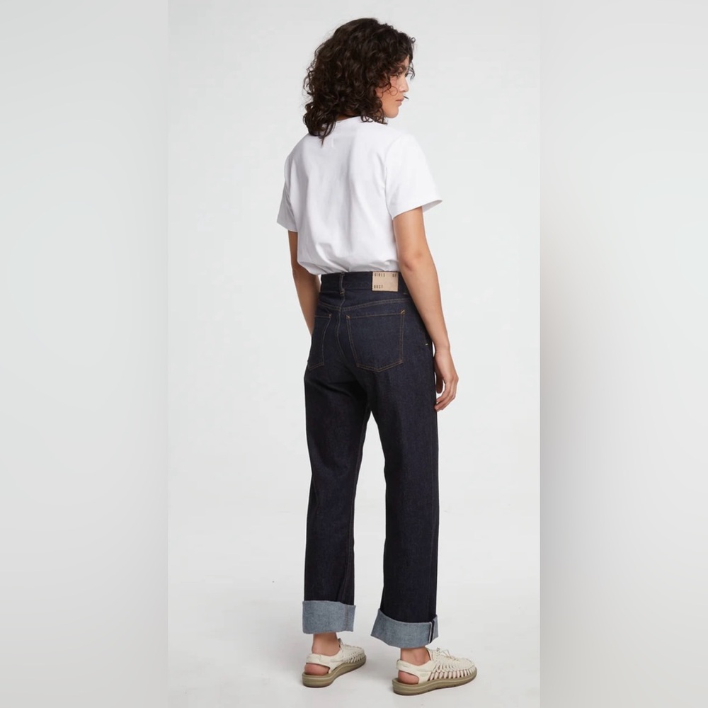 Girls of Dust “Georgia” Straight Leg Jeans - Dark Indigo - Picture 6 of 8